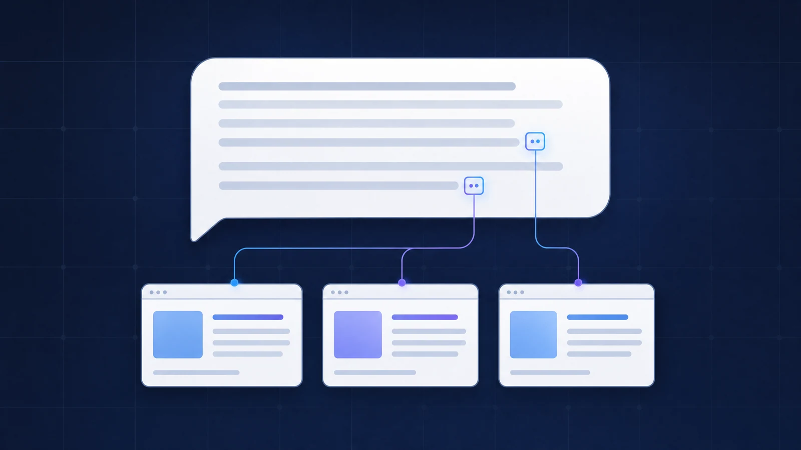 Réponse d'un moteur génératif citant des sources web